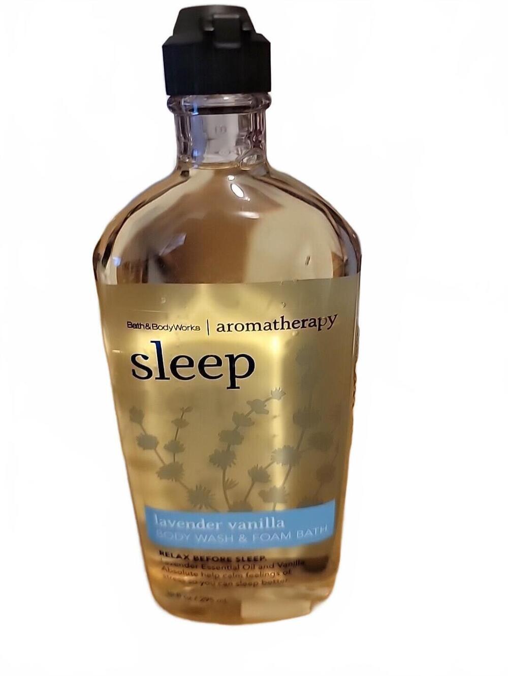 NEW Bath & Body Works SLEEP Lavender Vanilla Aromatherapy Body Wash Foam Bath